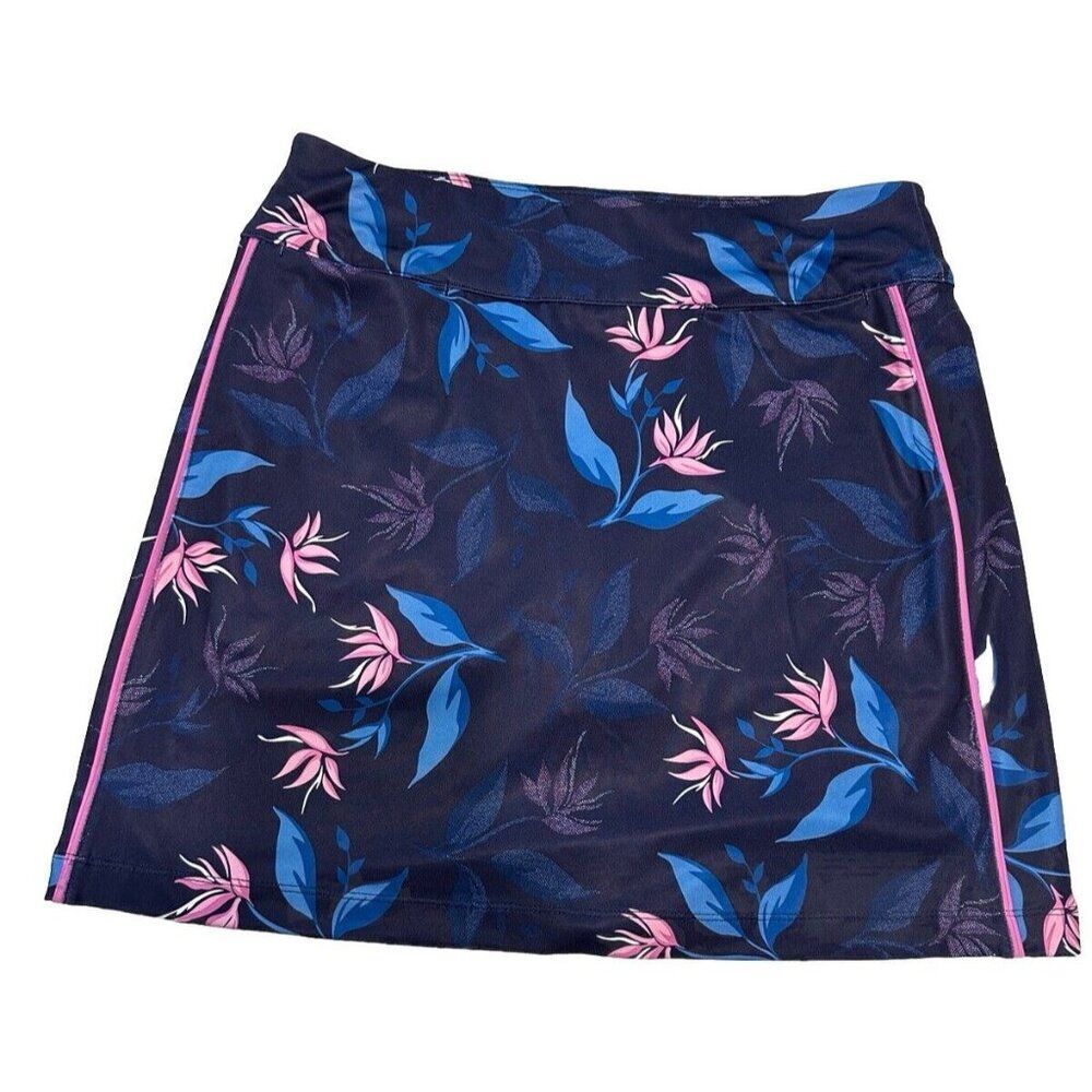 coral bay golf Ladies Sm Tennis pickleball skort Pull On  pocket stretch Floral
